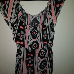 A off the shoulder shirt